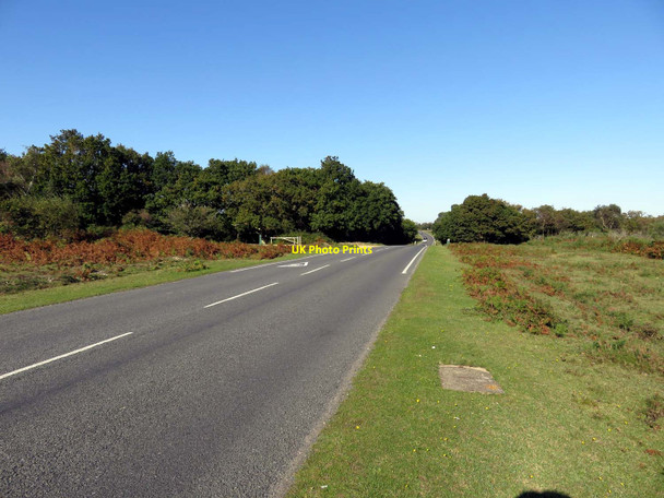Photo 6"x4" The B3054 near Crockford Bridge Bull Hill\/SZ3398 c2016