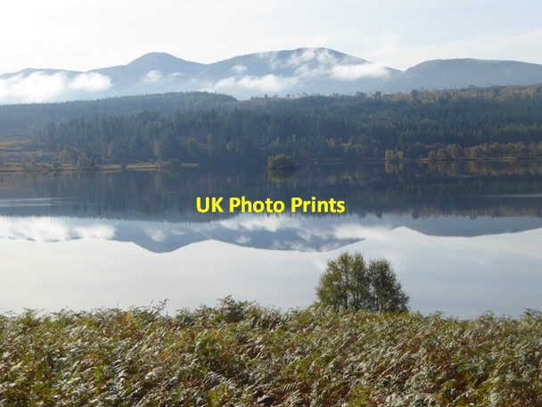 Photo 6"x4" Loch Garry reflections Garrygualach c2016