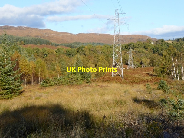 Photo 6"x4" March of the pylons Dubh Uisge\/NH2401 c2016