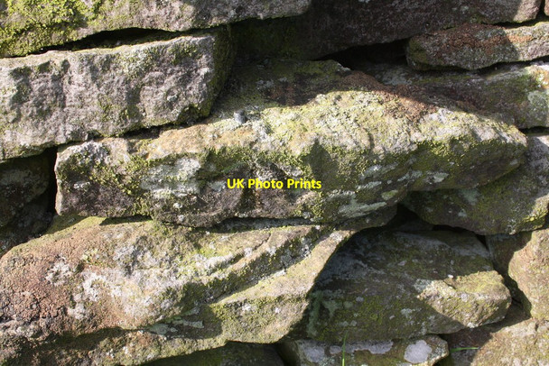 Photo 6"x4" Benchmark on High Lane wall near Windy House Low Row\/SD9897 c2016