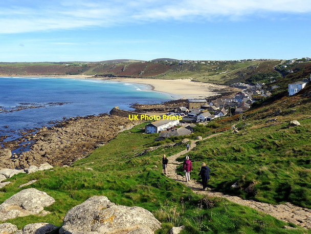 Photo 6"x4" Coastal Path above Sennen Cove Sennen Cove c2016