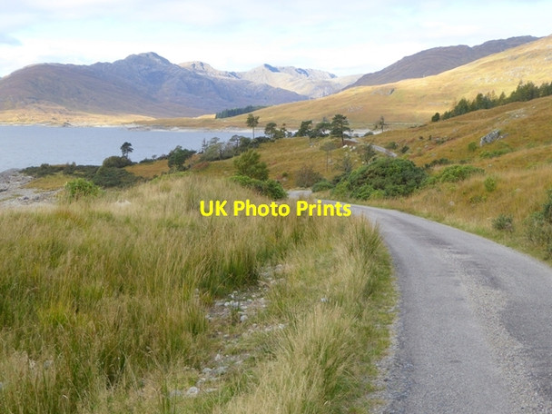Photo 6"x4" Switchback road along the north shore of Loch Quoich Allt Coire Peitireach c2016