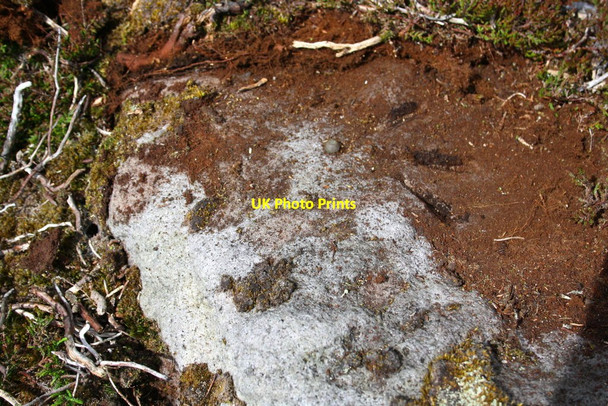 Photo 6"x4" Benchmark on rock off Long Band at Fleak Moss Nappa Scar c2016