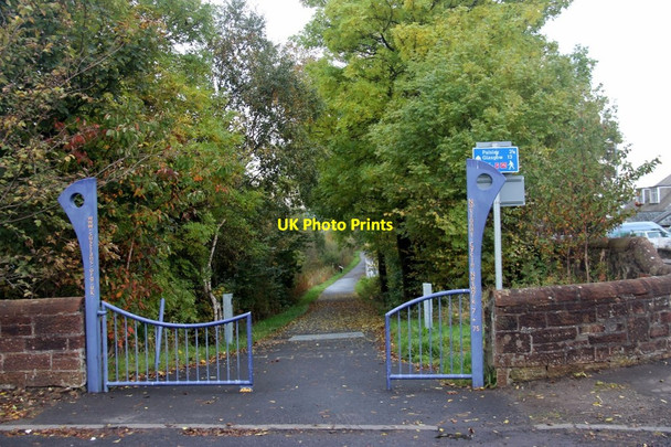 Photo 6"x4" Entrance to cycle route at Elderslie Johnstone\/NS4362 c2016