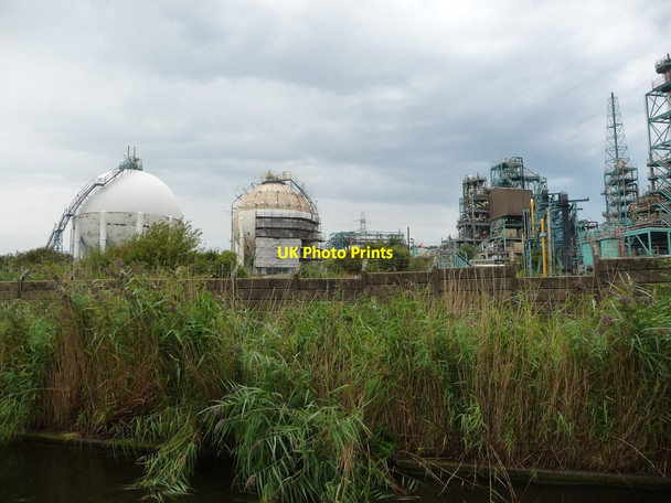 Photo 6"x4" INEOS Runcorn, from the Weaver Navigation [16] Frodsham c2016