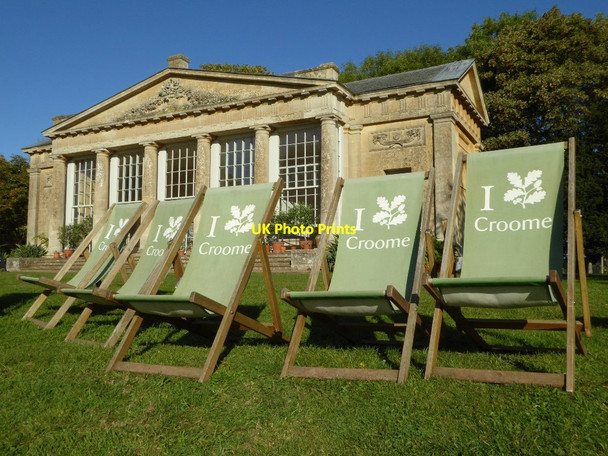 Photo 6"x4" Deckchairs at Croome Park Dunstall Common c2016