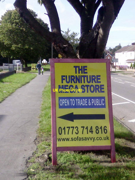Photo 6"x4" The Furniture Mega Store Sign Heanor c2016