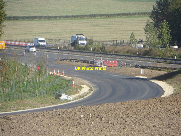 Photo 6"x4" Clear Road Chilton\/SU4885 c2016