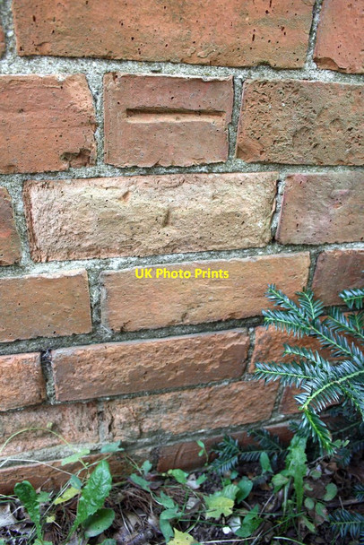 Photo 6"x4" Benchmark on #34 Bradwell Road Milton Keynes c2016