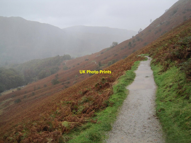 Photo 6"x4" Loughrigg Terraces towards Rydal Water and Ambleside Town End\/NY3406 c2011