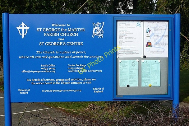 Photo 6"x4" St. George the Martyr church Wash Common c2009