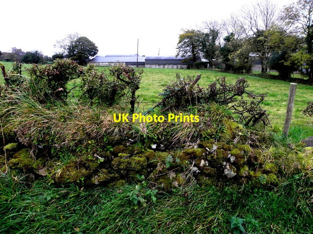 Photo 6"x4" Dry stone wall, Claraghmore Drumquin c2016