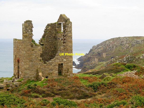 Photo 6"x4" Engine house near Botallack Boscean c2016