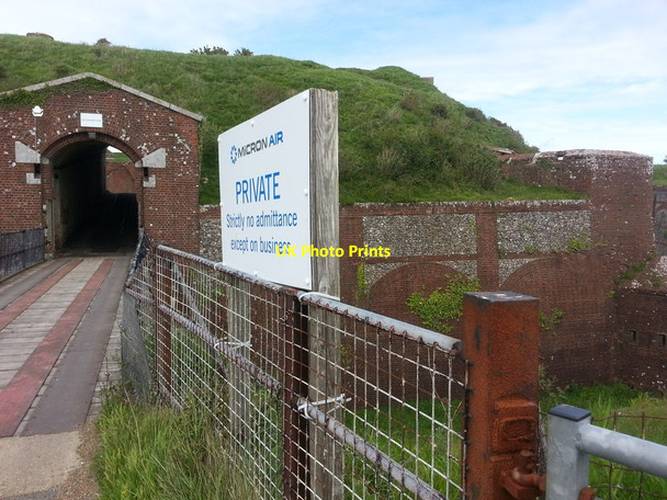 Photo 6"x4" Bembridge Fort entrance Hillway c2014
