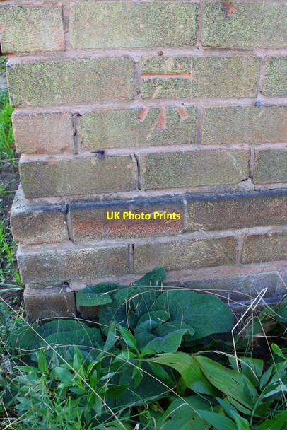 Photo 6"x4" Benchmark on #43 Hawton Lane Newark-on-Trent c2016
