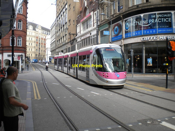 Photo 6"x4" Tram on Stephenson Street, Birmingham Lee Bank c2016