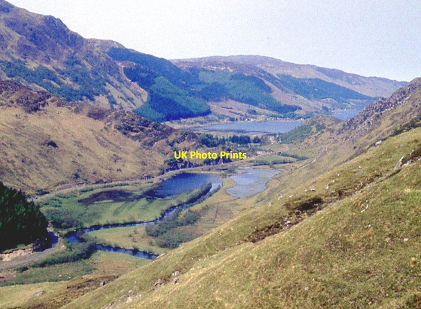 Photo 6"x4" Glen Shiel, slopes of the Five Sisters Carn-gorm c1978