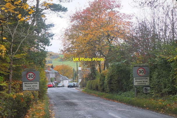 Photo 6"x4" Entering Broughton from the north Broughton\/NT1136 c2016