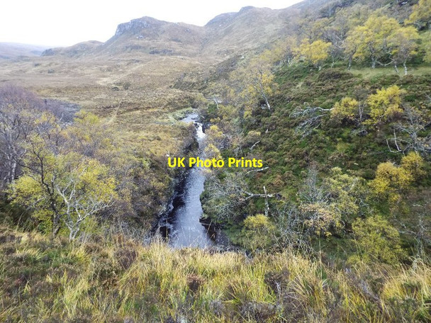 Photo 6"x4" Choille a' Cheireag above River Canaird near Ullapool Doire an Fh\u00f9dair c2016