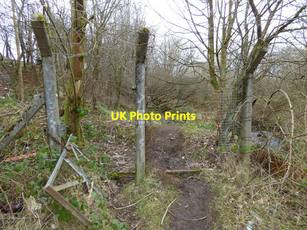 Photo 6"x4" Broken fence at Stanely reservoir Paisley c2016