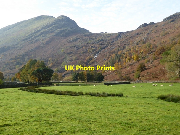 Photo 6"x4" Valley and mountains near Seathwaite Seathwaite\/NY2312 c2016