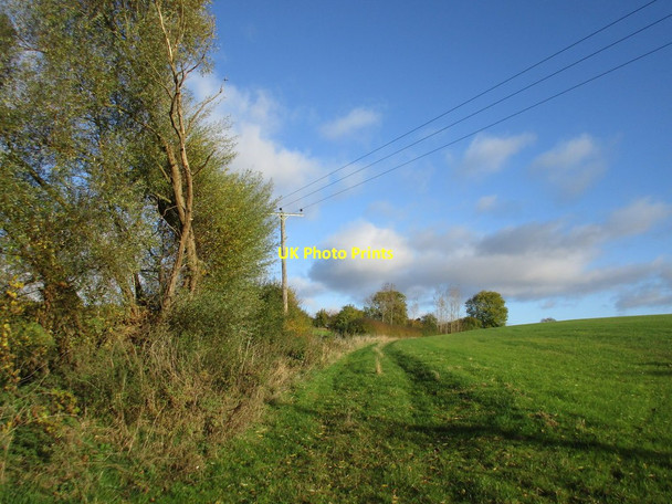 Photo 6"x4" Field edge and the nascent River Brant Gelston\/SK9145 c2016