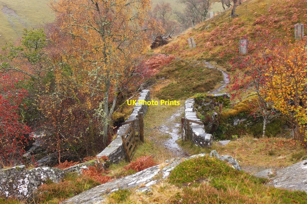 Photo 6"x4" Ach-mhairc Bridge, Glen Tilt Kirkton of Lude c2016