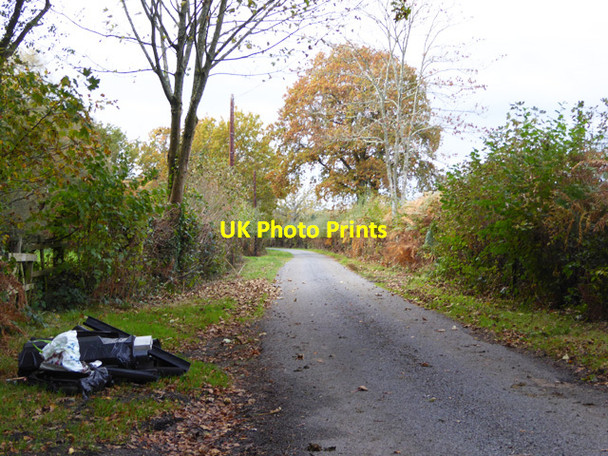 Photo 6"x4" Fly tipping on Thatchers Lane Bransgore c2016