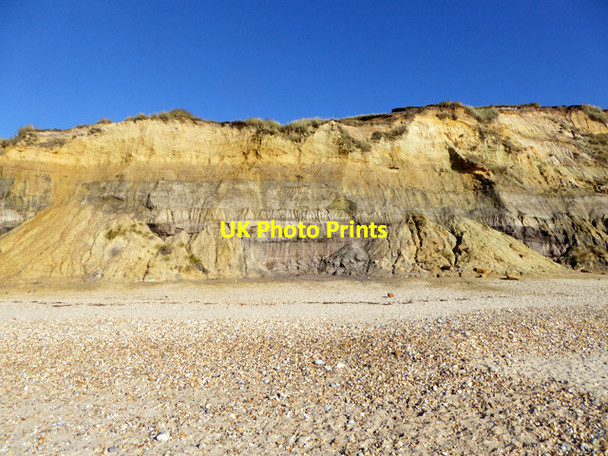 Photo 6"x4" Cliff, Hengistbury Head Christchurch\/SZ1592 c2016