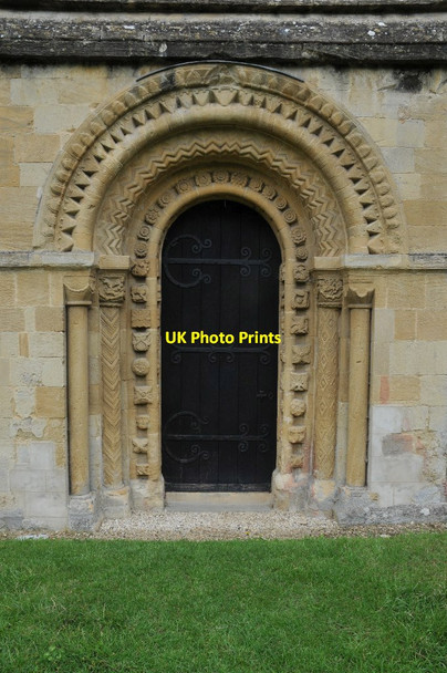Photo 6"x4" South door, St Mary's church, Iffley Iffley c2011