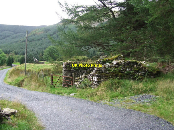 Photo 6"x4" Bend In Minor Road Cwm Penmachno\/SH7547 c2016