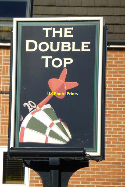 Photo 6"x4" The sign of the Double Top Beeston\/SK5236 c2016