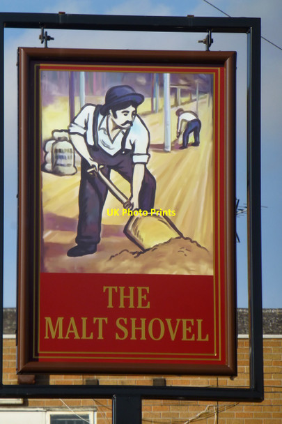 Photo 6"x4" The sign of the Malt Shovel Beeston\/SK5236 c2016