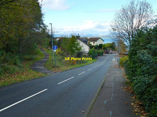 Photo 6"x4" Cycle route meets Barr's Brae Port Glasgow c2016