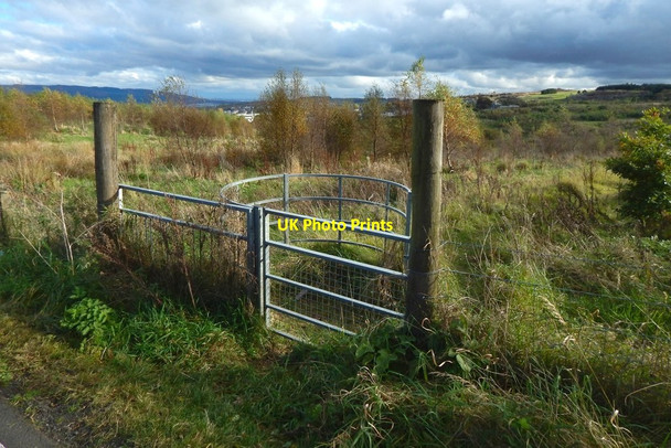 Photo 6"x4" Gate beside Dougliehill Road Port Glasgow c2016