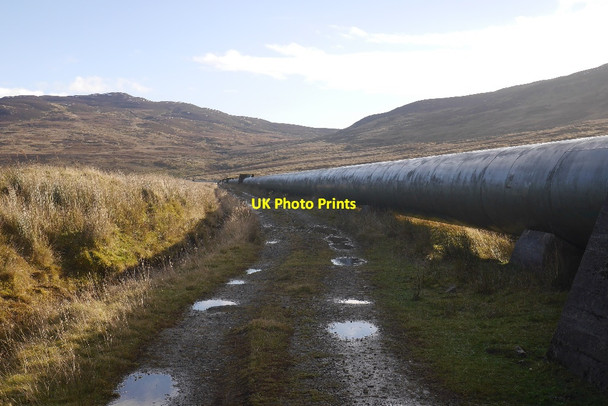 Photo 6"x4" Breaclaich pipeline Ardeonaig c2016