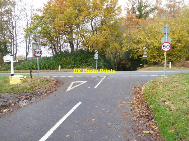 Photo 6"x4" Stairbridge lane reaches the A272 Bolney c2016
