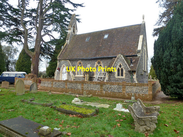 Photo 6"x4" Chapel, Chorleywood Road Cemetery Rickmansworth c2015