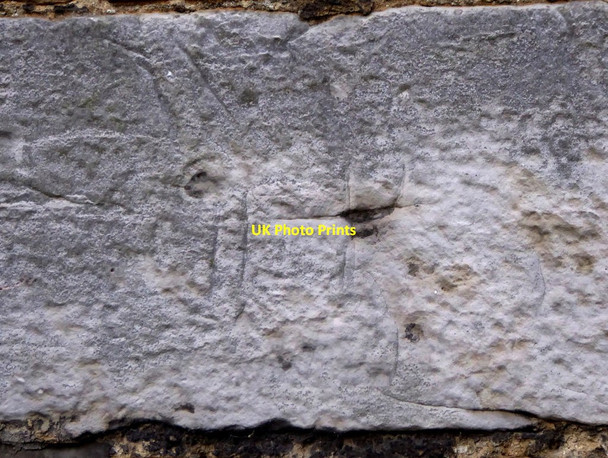 Photo 6"x4" Lingfield church: graffiti Lingfield\/TQ3843 c2016