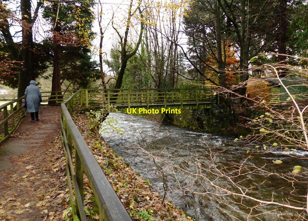 Photo 6"x4" Wooden footbridge crossing the River Rothay Grasmere\/NY3307 c2016