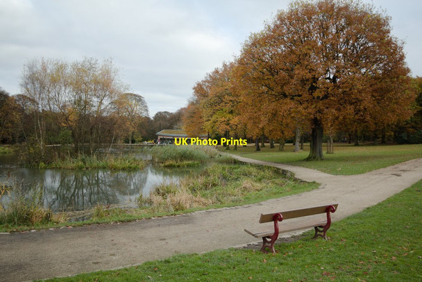 Photo 6"x4" Middleton Park Lake Beeston Park Side c2016