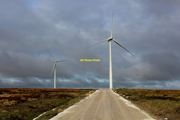Photo 6"x4" Wind Farm on Ovenden Moor (2) Lower Town\/SE0334 c2016