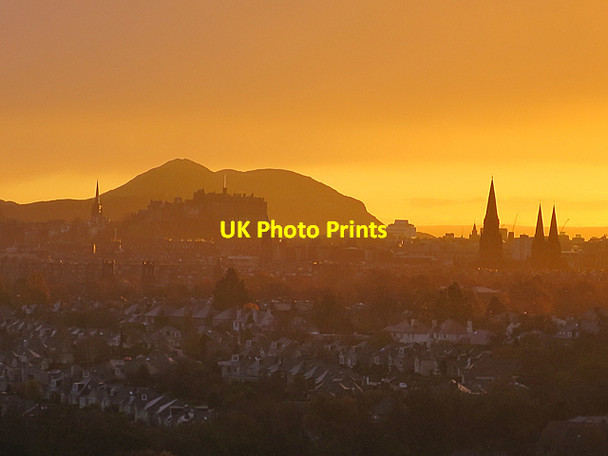 Photo 6"x4" Edinburgh Sunrise Ravelston c2016