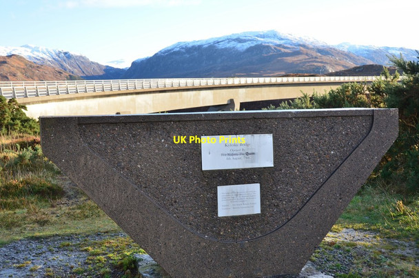 Photo 6"x4" Bridge Plaque, Kylesku Kylesku c2016