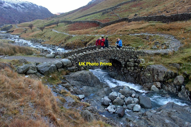 Photo 6"x4" Stockley Bridge over Grains Gill Seathwaite\/NY2312 c2016