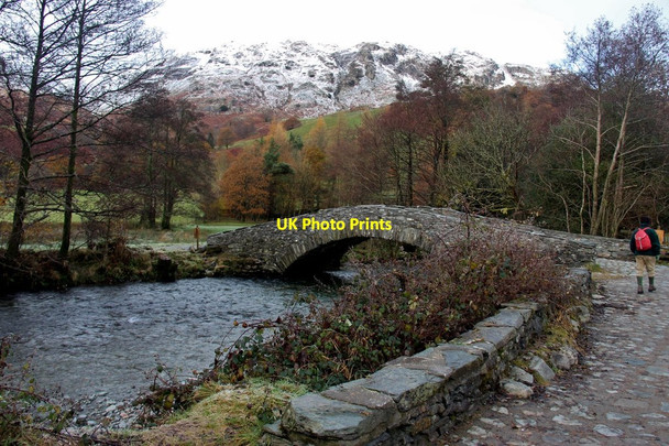 Photo 6"x4" New Bridge on the Cumbrian Way Rosthwaite\/NY2514 c2016