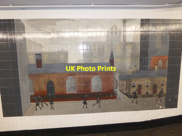 Photo 6"x4" Tiled mural, Pimlico Underground Station Westminster c2016