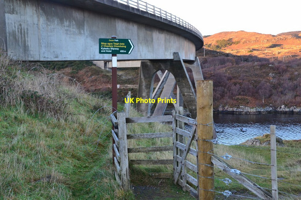 Photo 6"x4" Footpath from the bridge, Kylesku Kylesku c2016
