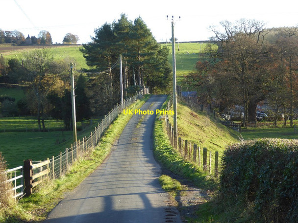 Photo 6"x4" Road crossing an old railway bridge Brockmanton c2016