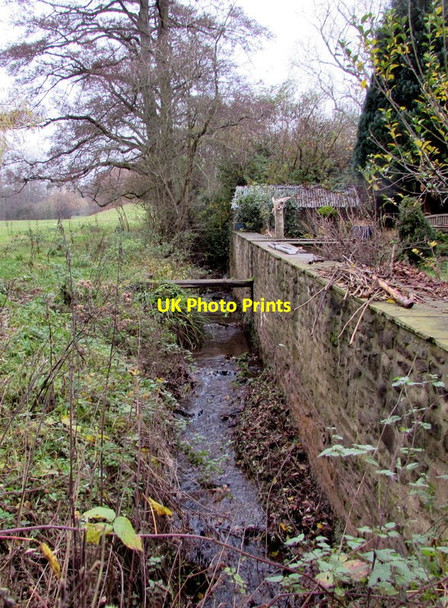 Photo 6"x4" Brooklet in Llanllowell Usk\/Brynbuga c2016